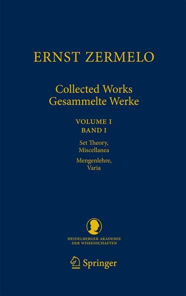 Produktbild: Ernst Zermelo - Collected Works/Gesammelte Werke