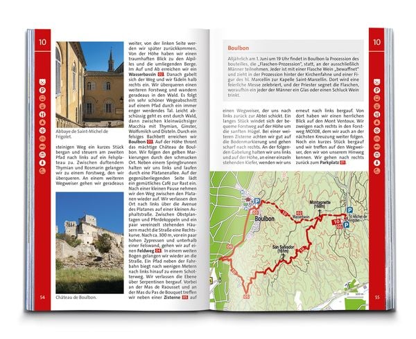 Produktbild: KOMPASS Wanderführer Provence, 55 Touren mit Extra-Tourenkarte
