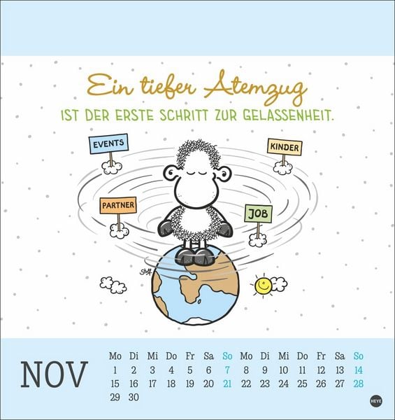 Produktbild: sheepworld Postkartenkalender 2027