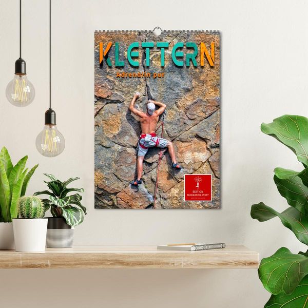 Produktbild: Klettern - Adrenalin pur (Wandkalender 2026 DIN A3 hoch), CALVENDO Monatskalender