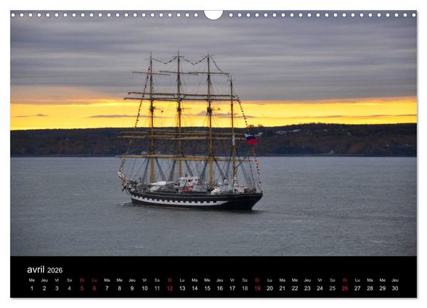 Produktbild: Navires du Saint-Laurent (Calendrier mural 2026 DIN A3 vertical), CALVENDO calendrier mensuel