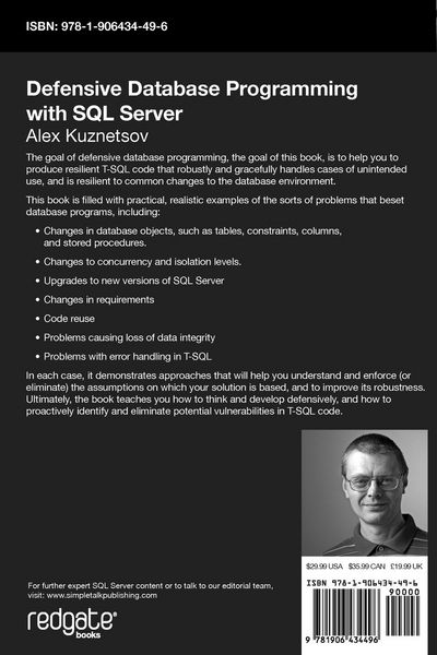 Produktbild: Defensive Database Programming with SQL Server