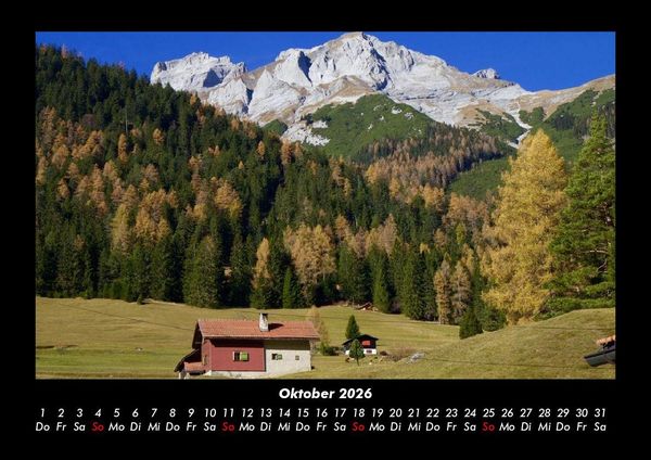 Produktbild: Berge 2026 Fotokalender DIN A3