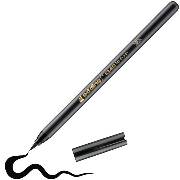 Produktbild: edding 1340 Pinselstift schwarz
