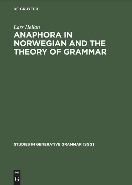 Produktbild: Anaphora in Norwegian and the Theory of Grammar