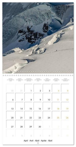 Produktbild: Paysages du Mont-Blanc (Calendrier mural carr&eacute; 2026 30x30 cm) Calendrier double avec une page pour vos prises de notes