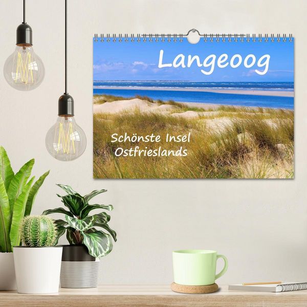 Produktbild: Langeoog - Sch&ouml;nste Insel Ostfrieslands (Wandkalender 2026 DIN A4 quer), CALVENDO Monatskalender