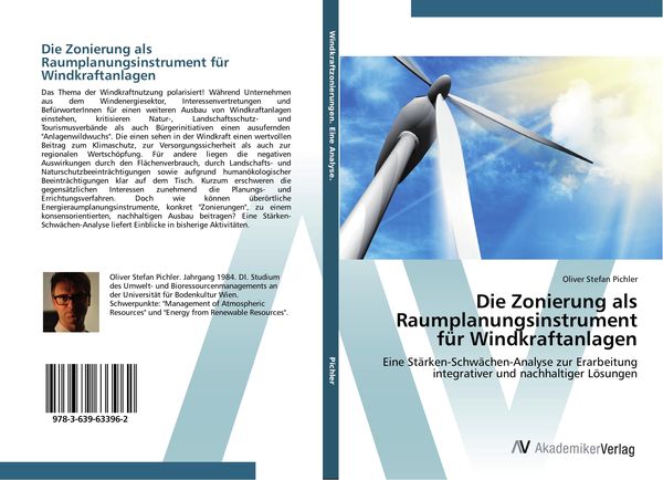 Produktbild: Die Zonierung als Raumplanungsinstrument f&uuml;r Windkraftanlagen
