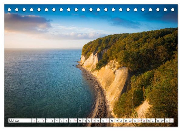 Produktbild: Insel R&uuml;gen - K&uuml;sten zum Tr&auml;umen (Tischkalender 2026 DIN A5 quer), CALVENDO Monatskalender
