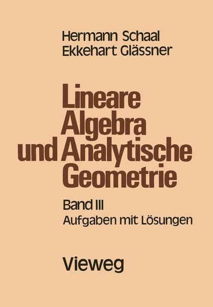 Produktbild: Lineare Algebra und Analytische Geometrie