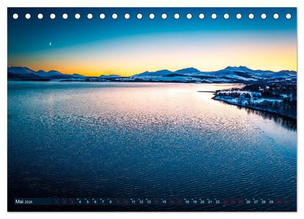 Produktbild: Troms&oslash; in der Polarnacht (Tischkalender 2026 DIN A5 quer), CALVENDO Monatskalender