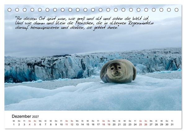 Produktbild: Islandherzen (Tischkalender 2027 DIN A5 quer), CALVENDO Monatskalender