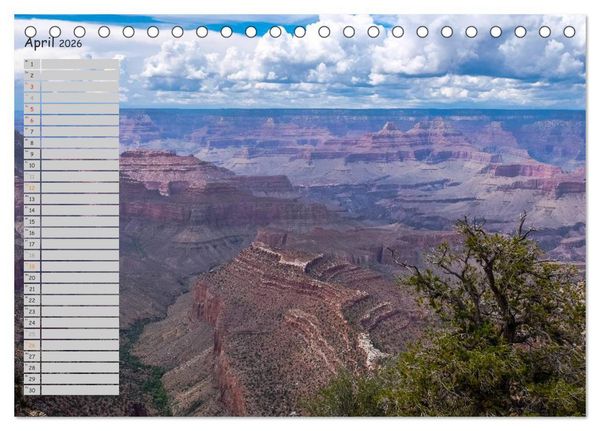 Produktbild: Die Canyons der USA (Tischkalender 2026 DIN A5 quer), CALVENDO Monatskalender