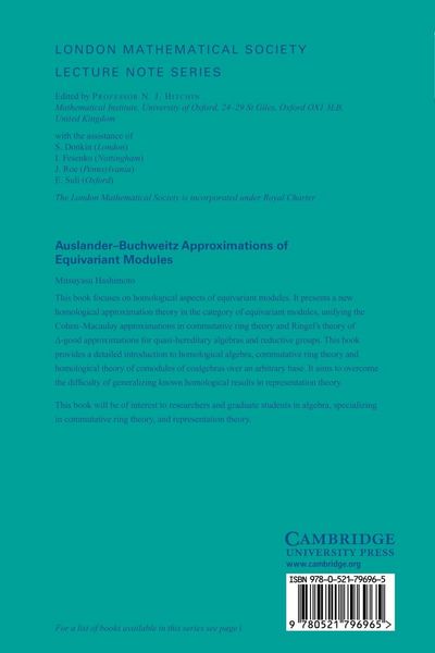 Produktbild: Auslander-Buchweitz Approximations of Equivariant Modules