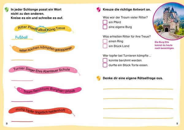 Produktbild: WAS IST WAS Erstes Lesen. Leser&auml;tsel Ritter und Burgen