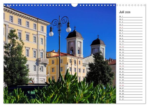 Produktbild: Triest - Habsburger Erbe und italienisches Flair (Wandkalender 2026 DIN A3 quer), CALVENDO Monatskalender