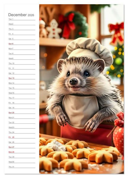 Produktbild: When animals do the job - Animal career days with a twist (Wall Calendar 2026 DIN A2 portrait), CALVENDO 12 Month Wall Calendar