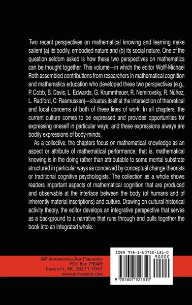 Produktbild: Mathematical Representation at the Interface of Body and Culture (HC)