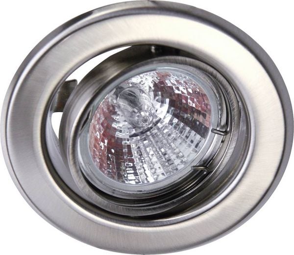 Produktbild: Heitronic 23552 DL6801 Einbauleuchte LED GU5.3 35W Edelstahl (geb&uuml;rstet)