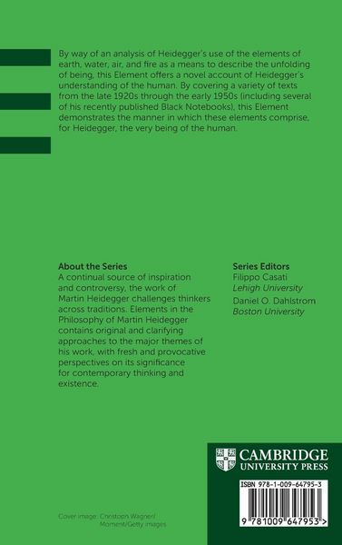 Produktbild: Heidegger and the Elements of (Human) Being