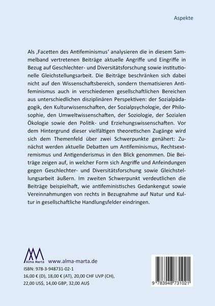 Produktbild: Facetten des Antifeminismus