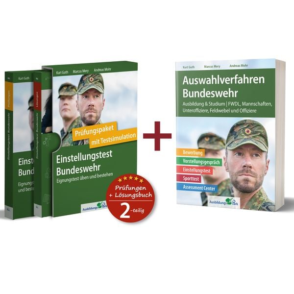 Produktbild: Sparpaket – Einstellungstest + Auswahlverfahren Bundeswehr