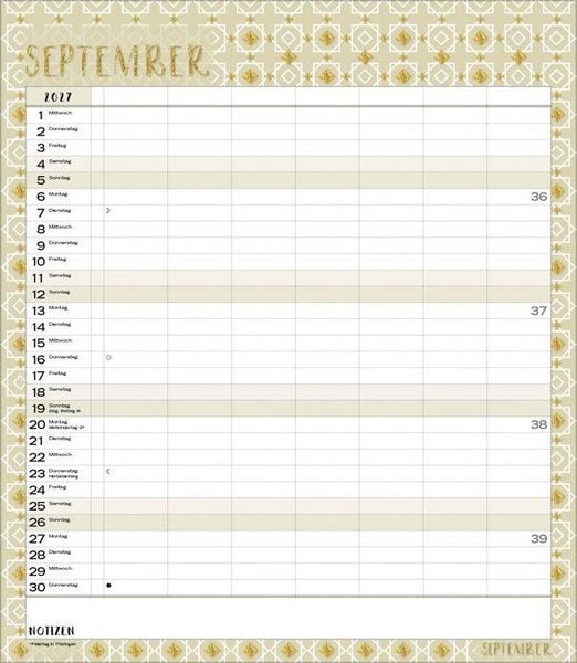 Produktbild: Multiplaner - Time for glamour 2027