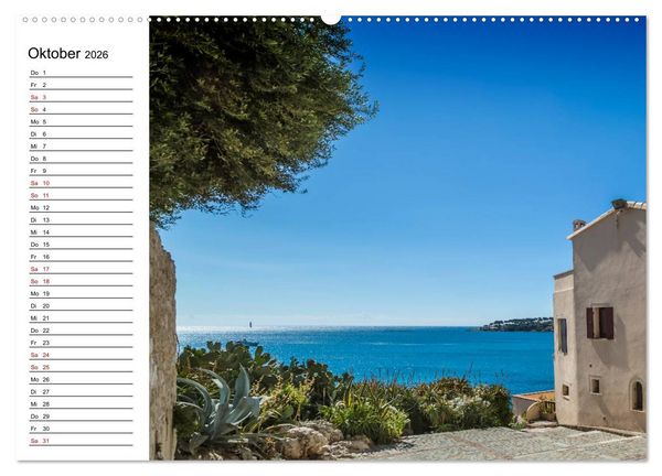 Produktbild: ANTIBES Idyllische Impressionen (Wandkalender 2026 DIN A2 quer), CALVENDO Monatskalender