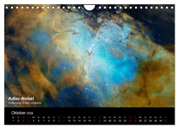 Produktbild: Juwelen des Nachthimmels (Wandkalender 2026 DIN A4 quer), CALVENDO Monatskalender