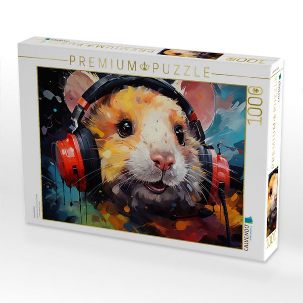 Produktbild: CALVENDO Puzzle Hamsterlied | 1000 Teile Lege-Gr&ouml;&szlig;e 64x48cm Foto-Puzzle f&uuml;r gl&uuml;ckliche Stunden