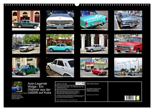 Produktbild: Auto-Legende Wolga - Ein Oldtimer aus der UdSSR auf Kuba (Wandkalender 2026 DIN A2 quer), CALVENDO Monatskalender