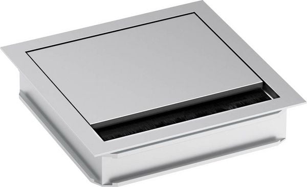 Produktbild: Bachmann 930.310 Kabeldurchf&uuml;hrung quadratisch Klemm-&Oslash; (max.) 5 mm Aluminium Silber (matt, eloxiert) 1 St.