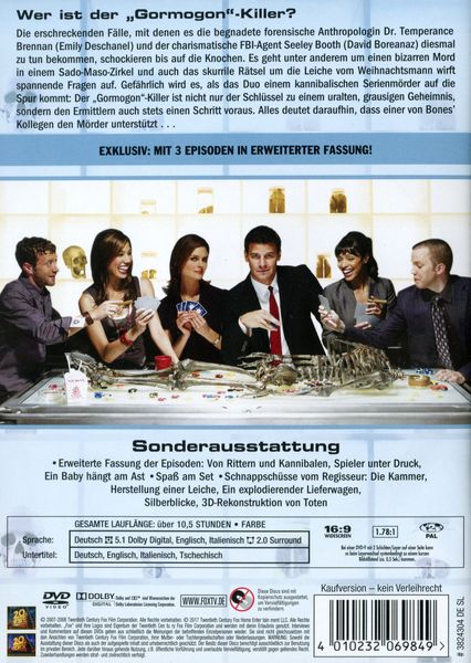 Produktbild: Bones - Season 3 [4 DVDs]