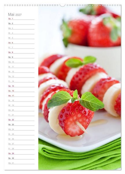 Produktbild: Fruchtiges Vergn&uuml;gen (hochwertiger Premium Wandkalender 2027 DIN A2 hoch), Kunstdruck in Hochglanz