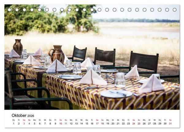 Produktbild: Sambia und der Sambesi (Tischkalender 2026 DIN A5 quer), CALVENDO Monatskalender