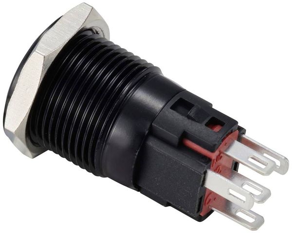 Produktbild: TRU COMPONENTS TC-12647448 Druckschalter 250 V/AC 3 A 1 x Aus/(Ein) IP65 Rot rastend Aluminium, eloxiert 1 St.