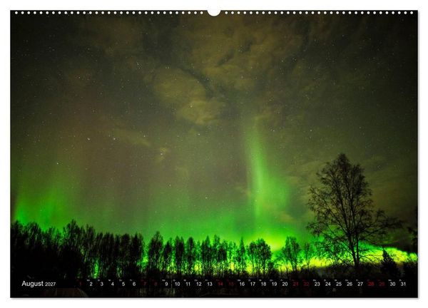 Produktbild: Aurora in Alaska (Wandkalender 2027 DIN A2 quer), CALVENDO Monatskalender