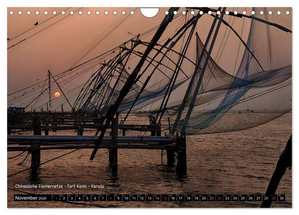 Produktbild: Der zauberhafte S&uuml;den Indiens (Wandkalender 2026 DIN A4 quer), CALVENDO Monatskalender