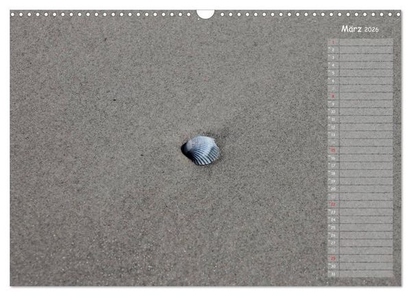 Produktbild: Strandspaziergang / Geburtstagskalender (Wandkalender 2026 DIN A3 quer), CALVENDO Monatskalender