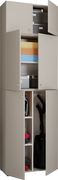 Produktbild: Holz Besenschrank Staubsauger Putzschrank Lona A