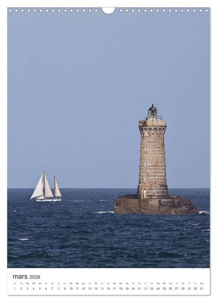 Produktbild: Phares du Finist&egrave;re (Calendrier mural 2026 DIN A3 horizontal), CALVENDO calendrier mensuel