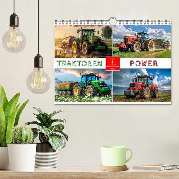 Produktbild: Traktoren Power (Wandkalender 2026 DIN A4 quer), CALVENDO Monatskalender