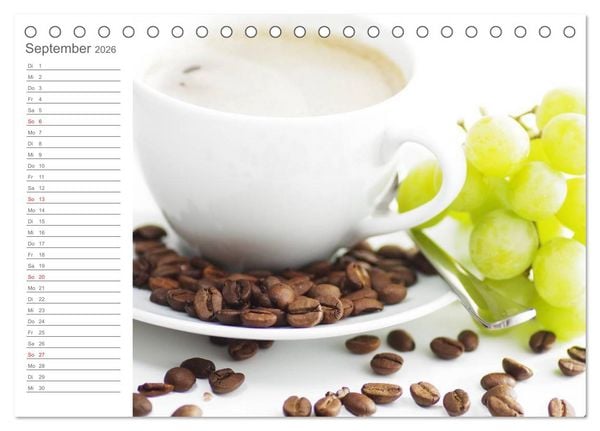 Produktbild: Kaffee-Pause Terminkalender (Tischkalender 2026 DIN A5 quer), CALVENDO Monatskalender