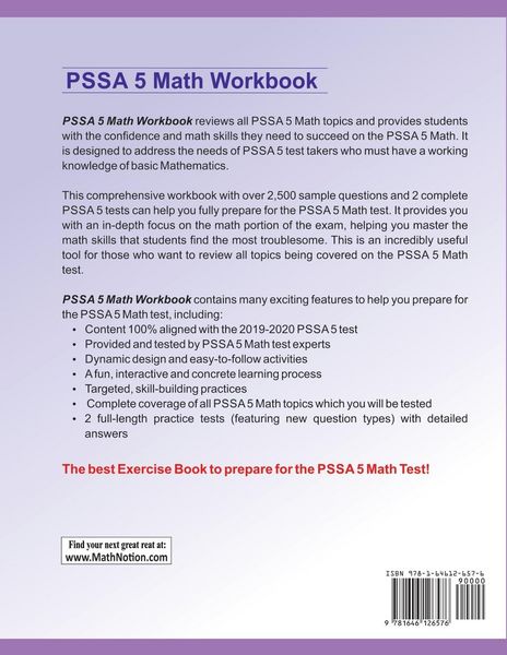 Produktbild: PSSA Math Workbook