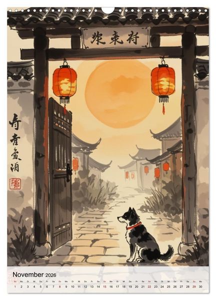 Produktbild: Die 12 chinesischen Tierkreiszeichen (Wandkalender 2026 DIN A3 hoch), CALVENDO Monatskalender
