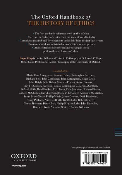 Produktbild: The Oxford Handbook of the History of Ethics