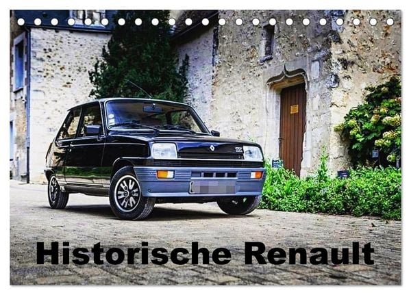 Produktbild: Historische Renault (Tischkalender 2026 DIN A5 quer), CALVENDO Monatskalender