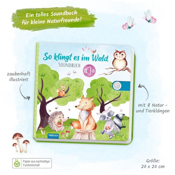 Produktbild: Tr&ouml;tsch Soundbuch So klingt es im Wald