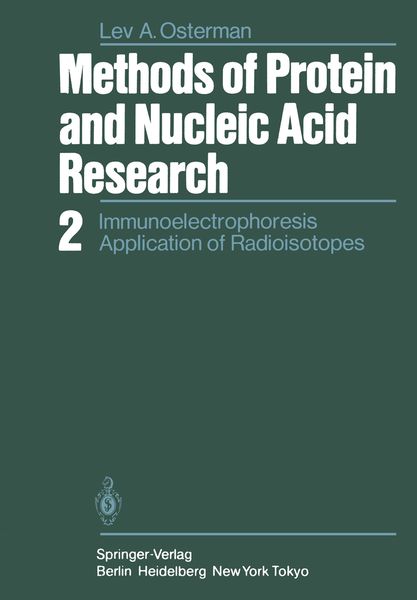 Produktbild: Methods of Protein and Nucleic Acid Research