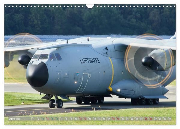 Produktbild: Flugzeuge und Hubschrauber im Portr&auml;t (Wandkalender 2026 DIN A3 quer), CALVENDO Monatskalender